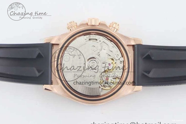 Steel 116515 Best RG Oysterflex A7750 904L Dial Edition Daytona Strap 1:1 on TWF Brown Roman 0419